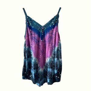 Urban Outfitters Ecote Blue and Purple Tank Top